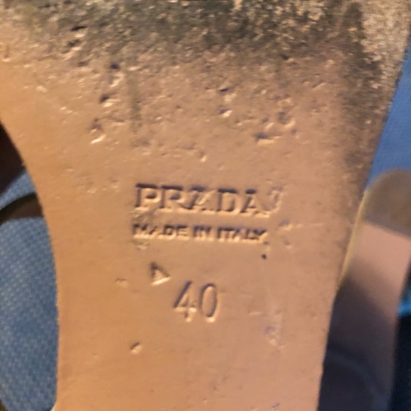 Prada turquoise suede platforms GUC - Picture 7 of 7